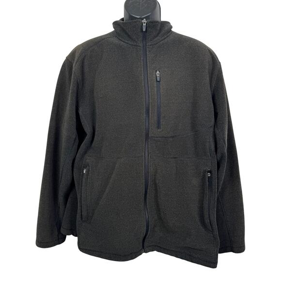 Duluth Trading Men Full Zip Fleece Jacket Gray Size L - Picture 1 of 6